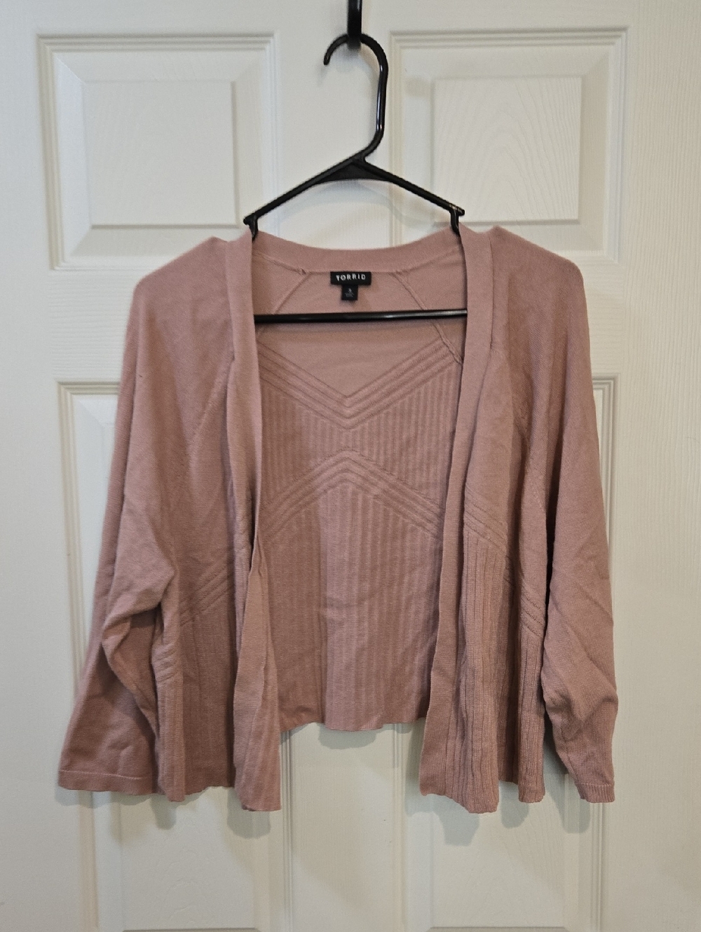 torrid Dusty Mauve Open-Front Cardigan Sweater - Picture 1 of 4